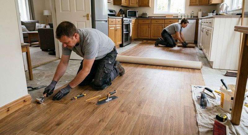 Linoleum Floor Installation in Edmonds, WA