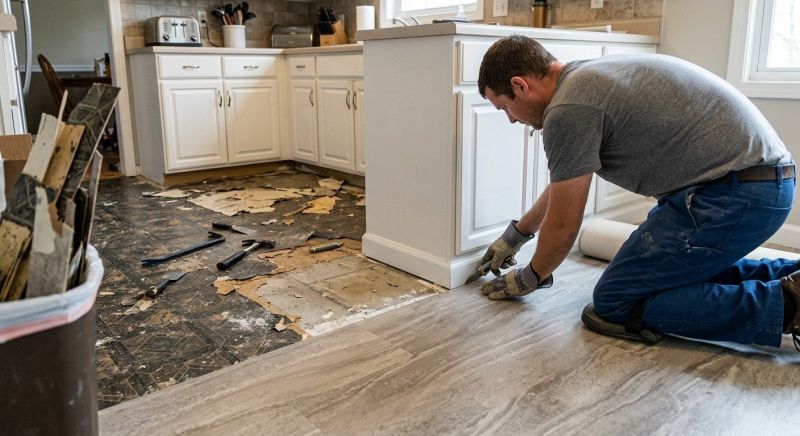 Linoleum Floor Installation in Woodinville, WA